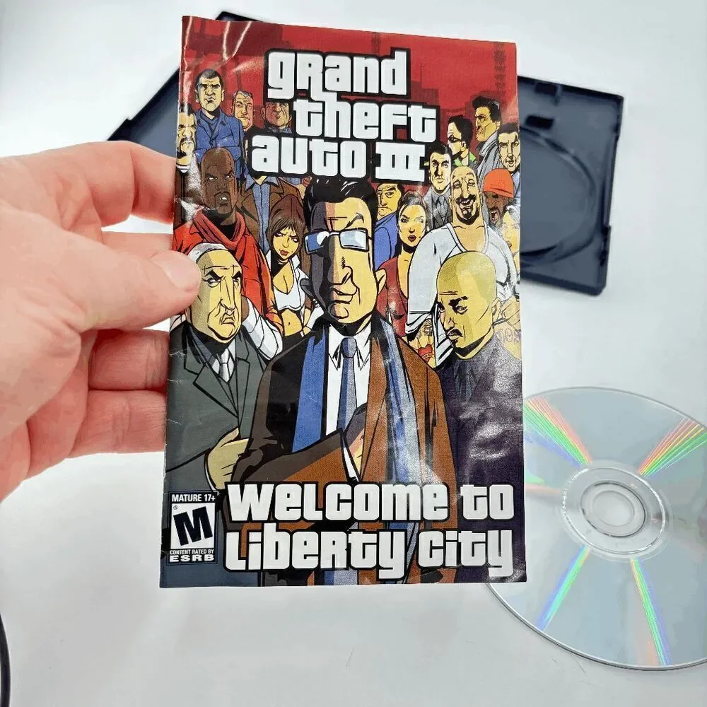 Grand Theft Auto III PlayStation 2‎ GTA 3 PS2 2003 Game & Manual Dual Pack Case - Picture 5 of 6